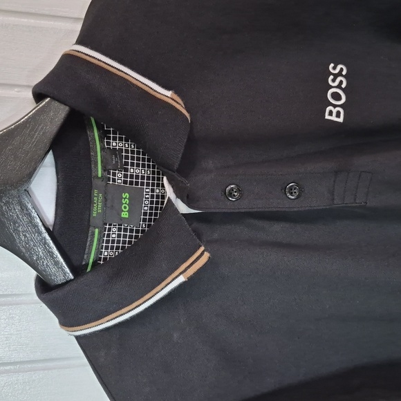 Hugo Boss Polo Classic Black Paddry Pro Luxury Shirt XL - Picture 7 of 12